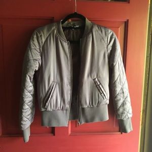 Silver-Plum Cropped Jacket